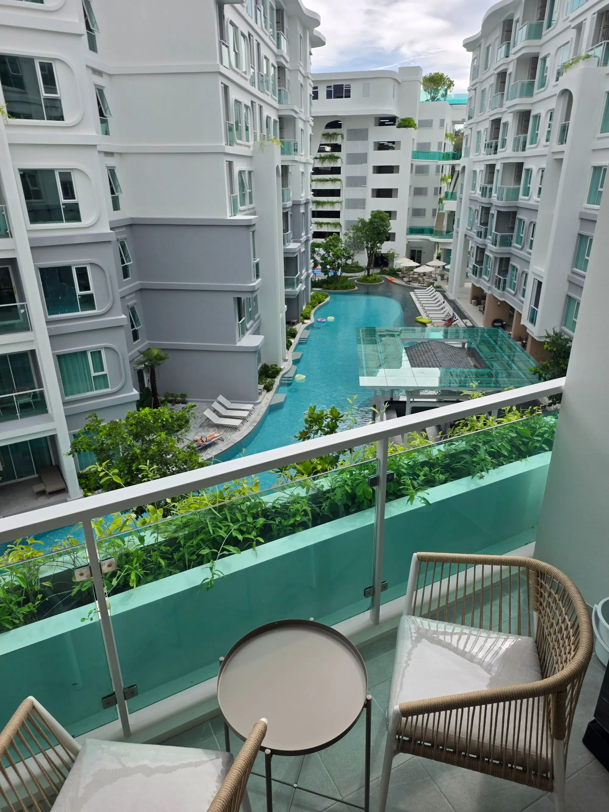 Balcony over the lagoon pool